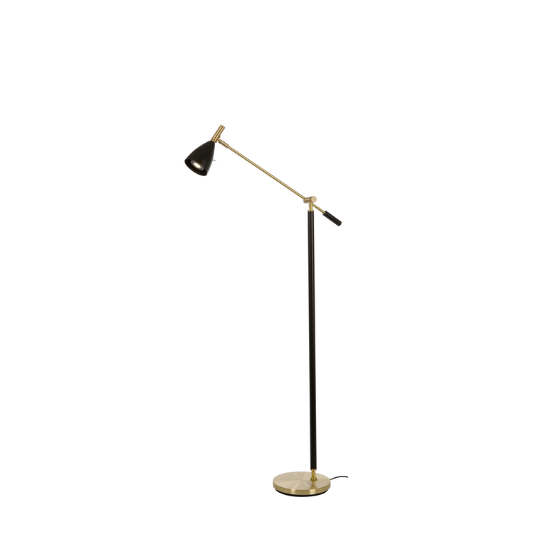 Frank 2.0 golvlampa svart/mässing MR16