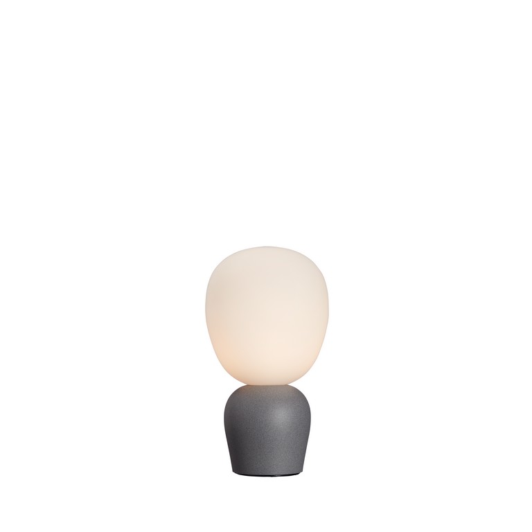 Buddy bordslampa betongstruktur/opalglas G9