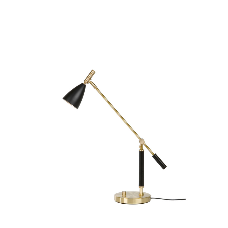 Frank 2.0 bordslampa svart/mässing MR16