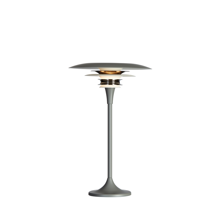 Diablo bordslampa D300 grå/blanksvart G9